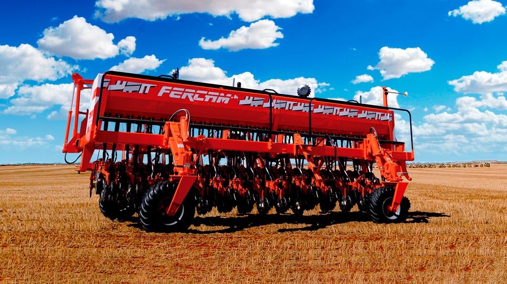 SEMBRADORA GRANO FINO Y PASTURAS, TRANSPORTE ANGOSTO FERCAM F300