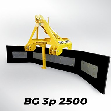 BARREDORA DE GOMA PARA TRES PUNTOS GROSSPAL BG3P2500