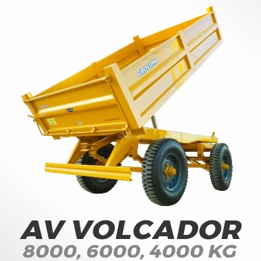 [GROSSPAL_AV4] ACOPLADO VOLCADOR GROSSPAL 4 TN. VUELCO TRASERO (2,2 X 4,0 X 0,7 M)