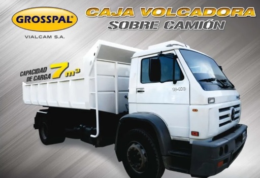 [GROSSPAL_CAJA7_VUELCO] CAJA VOLCADORA GROSSPAL 7 M3 PARA MONTAR SOBRE CAMÍON (2,4 X 4,5 X 0,6 M)